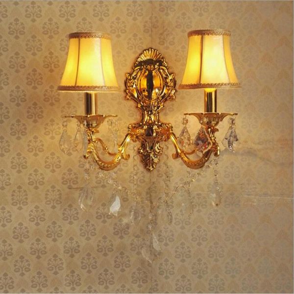 

wall lamp alloy candle crystal warm white bedroom bedside room corridor el home sconce led 220v light