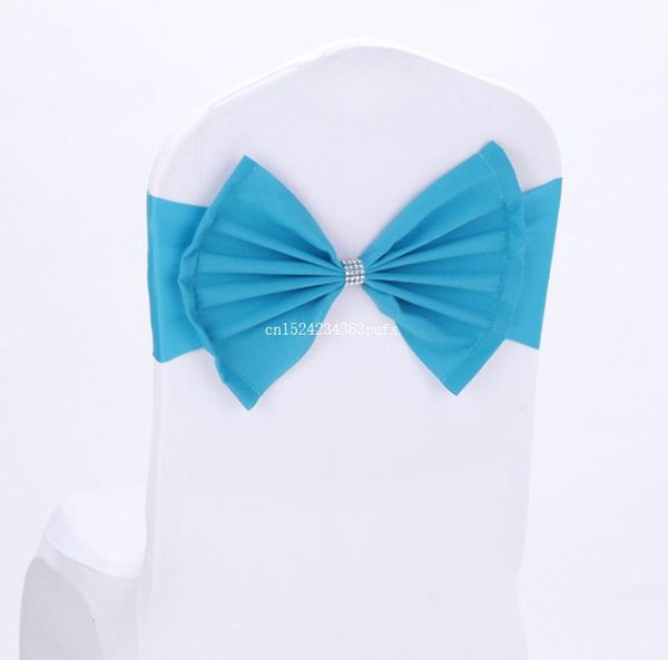 

chair covers 100pcs wedding tie bow cover elastic sashes spandex coveres