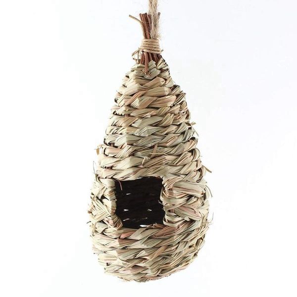 

bird cages natural gr of woven hanging birdhouse nest birds house straw
