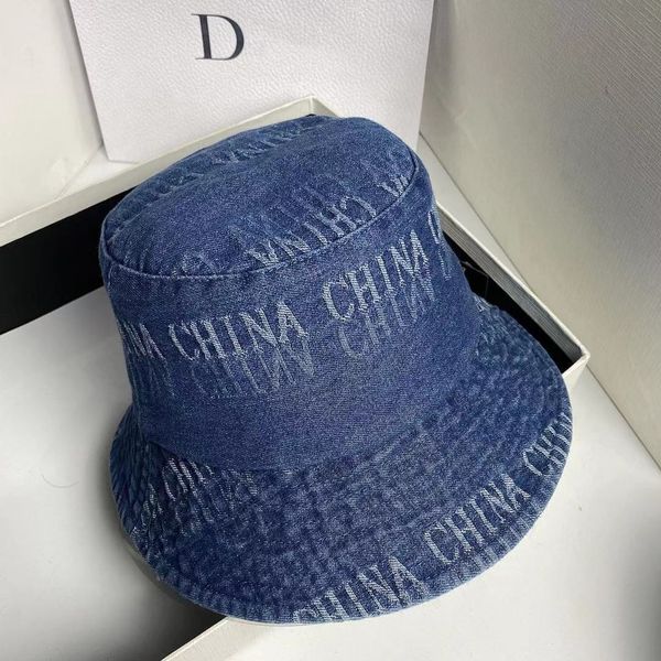 

new chinese style breathable cotton wash letter cowboy fisherman hat black friday khgh, Black;white