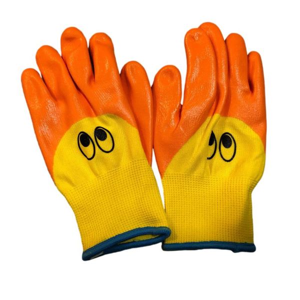 

disposable gloves breathable children gardening kids household cartoon animal oil resistant non-slip anti-stab handwork silicone nitrile
