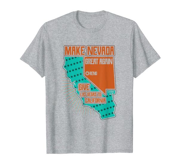 

make nevada great again give las vegas to california t-shirt, White;black