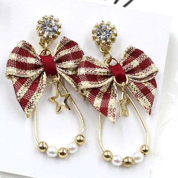 

simple temperament christmas earrings earrings female