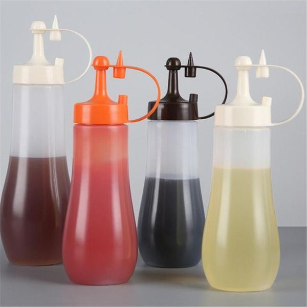 

storage bottles & jars 250/360/480/720ml squeeze squirt empty food dispenser oil ketchup cruet refillable bottle salad dressing contain