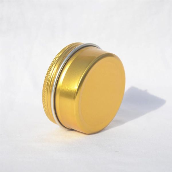 

storage bottles & jars wholesale 50pcs 100pcs 80g cosmetic aluminum gold cream mask soap metal tin container pots