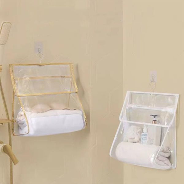 

storage bags bathroom accessories shower waterproof hanging clothes bag to the bedroom wall organizer