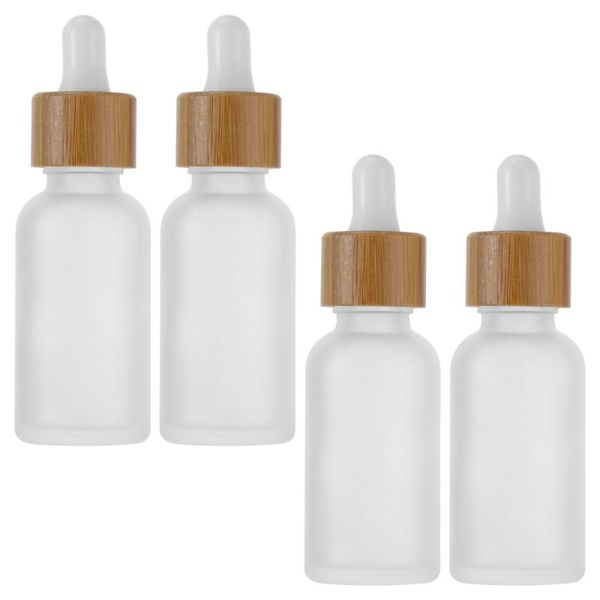 

storage bottles & jars 4pcs 30ml dropper glass empty portable sub bottle makeup