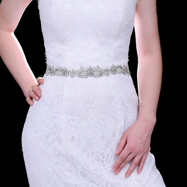 

wedding sashes s481 dresses belt accessories with rhinestones belts for women jewel bridal moroccan, White