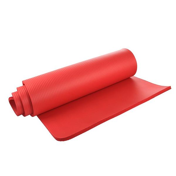 

yoga mat 15mm thick exercise fitness physio pilates gym mat non slip crash mat, red