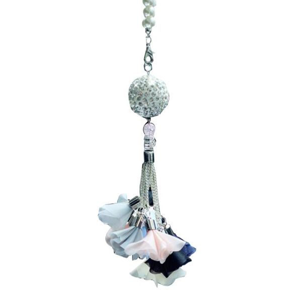 

interior decorations silver crystal car rear view mirror ornament pendant hanging decor