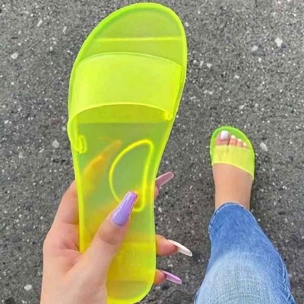 

women's sandals shoes transparent women sandals flats summer shoes 2021 flip flop chaussures femme platform plus size, Black