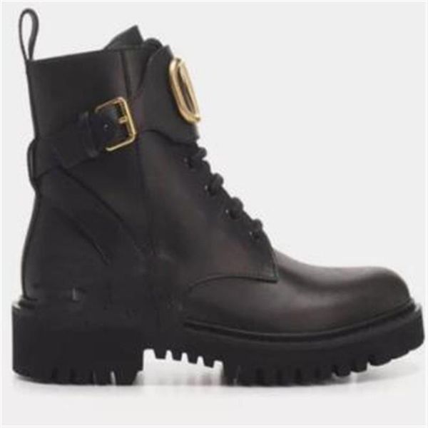 

boots leather women buckle shoes winter female fashion elegant ladies, Black