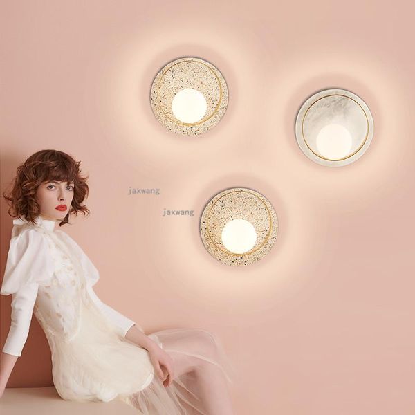 

wall lamp modern minimalist aisle light led glass lamps nordic living room bedroom fixtures sconces lighting