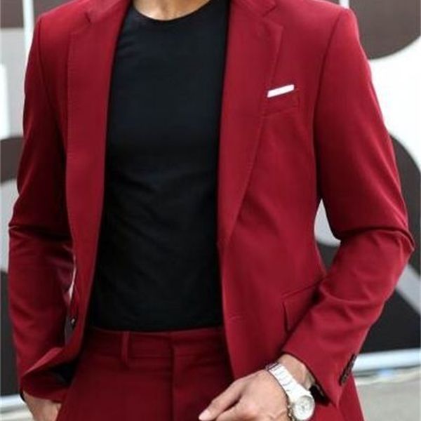 

men's suits & blazers the latest fashion burgundy dressed as custom businessmen groomsmen'groomsmen in men's suits slim fit j, White;black