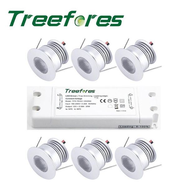 

downlights 3w 12vdc cree xbd mini led spotlight with triac/0-10v pwm dimmable power supply deck table restaurant spot lighting