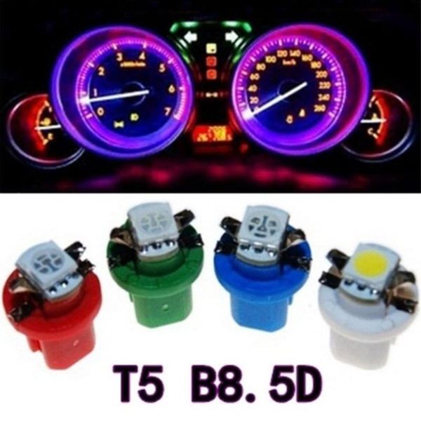 

10 pcs t5 b8 5 1smd led car indicator light center console instrument light car accessories
