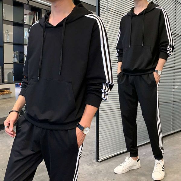 

shengtianlong 2020 spring new sports suit for lovers, Gray