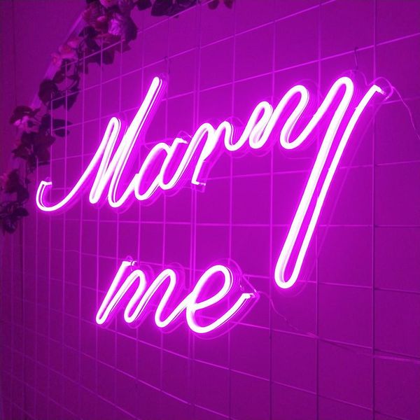 

other lighting bulbs & tubes marry me sign neon light custom large led strip flex letters wedding decoration for home party living room deco