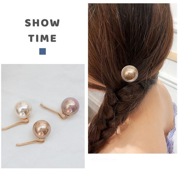 

fashion women simulated pearl hairpins metal barrette clip wedding bridal hair accessories wedding hairstyle design too jlltgd