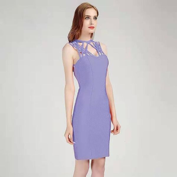 

high-end rayon women's 2021 nightclub style new bandage slim dress, Black;gray