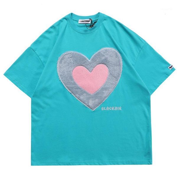 

mens oversize hreat towel embroidery t-shirt hiphop short sleeve tshirts summer o-neck t shirts 100%cotton couple men's t-shirts, White;black