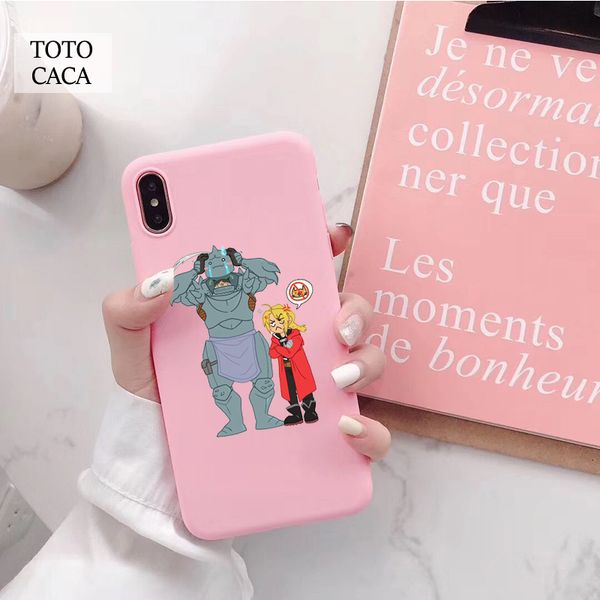 

fullmetal alchemist ed and al soft phone case for iphone x xr xs max 6s 6 7 8 plus se 2020 soft back cover for iphone