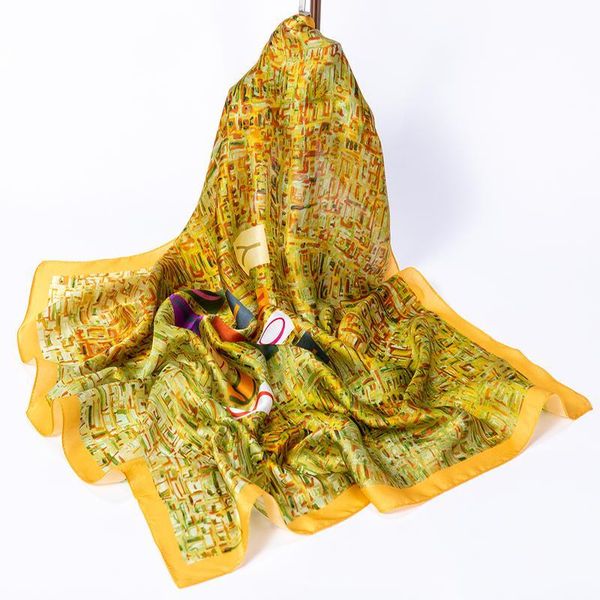 

scarves silk small squares female in the spring and autumn period thin section is prevented bask fashion neck, Blue;gray