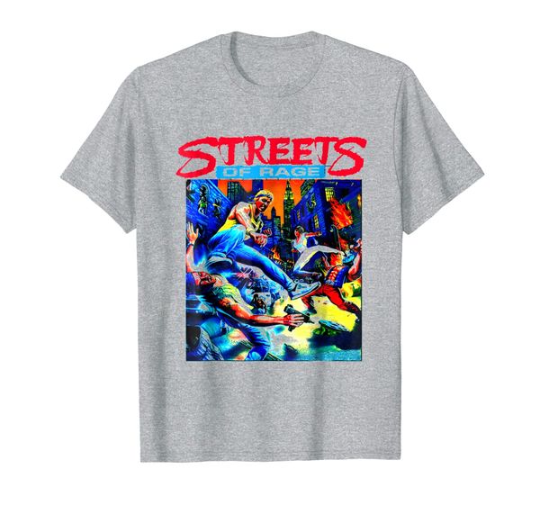 

streets of rage t shirt cover art, White;black