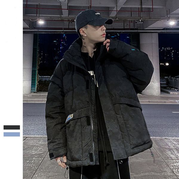 

down jacket new trendy hiver parka doudoune jacket men's winter down jacket homme jassen high quality, Black