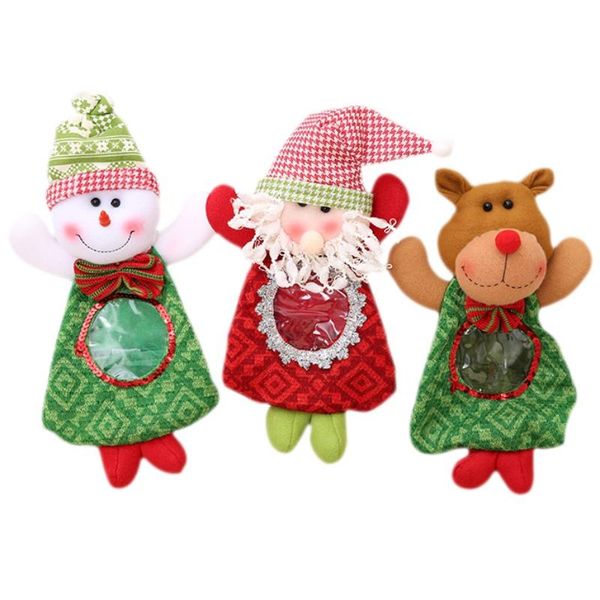 

christmas decorations cute creativity santa claus snowman elk candy bag gift