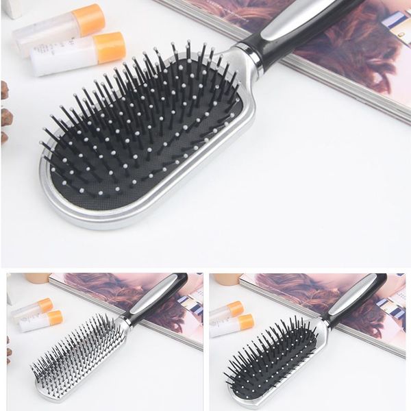 

hair brushes fashion care and beauty spa massager combs natural antistatic head tool anti-knot comb, Silver