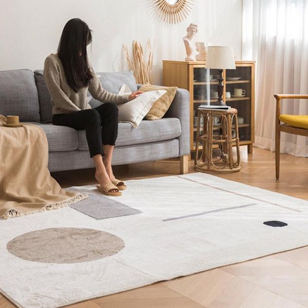 

carpets nordic soft plush living room carpet home decorative bedroom kids sofa coffee table floor mat fluffy rugs and