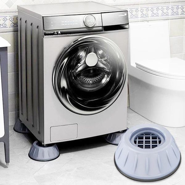 

bath accessory set 4pcs universal anti-vibration feet pads washing machine rubber mat pad dryer refrigerator base fixed non-slip