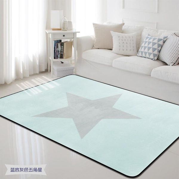 

carpets thick 15mm coral velvet carpet modern living room area rug five-pointed star bedroom bedside rugs crawling mat blanket