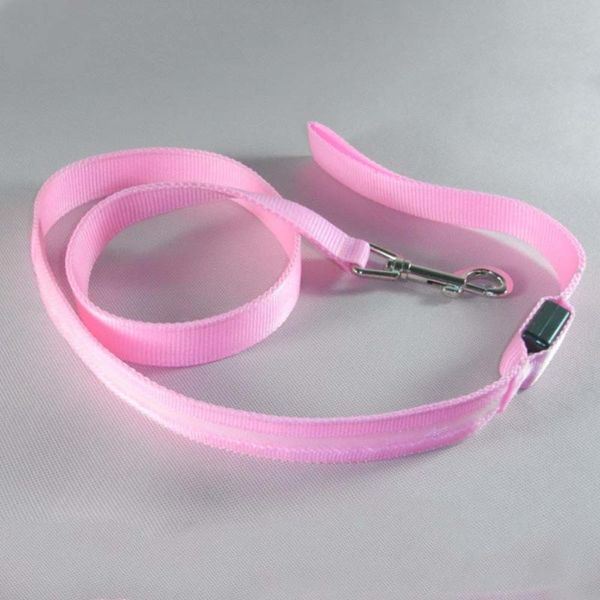 

led light adjustable dog pet night walking running jogging lead leash 120cm