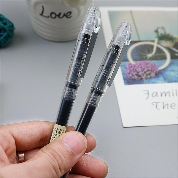 

gel pens 2pcs large capacity pen 0.5mm signature student office writing stationery