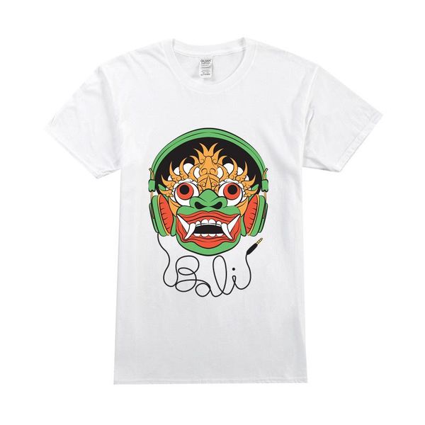 

men's t-shirts 2021 summer anime devil head print street trend t-shirt male o-neck sports shirt gym s-xl, White;black