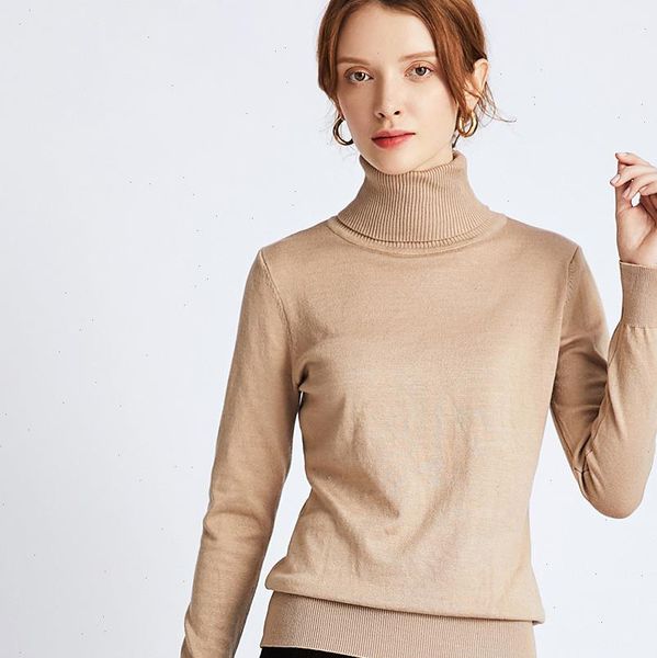 

hlbcbg chic autumn winter thick sweater pullovers women long sleeve casual warm basic turtleneck sweater female knit jumpers top, White;black