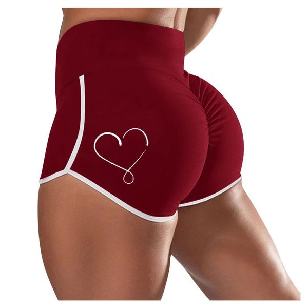 Badehose trennt Damen-Bikinihose mit hoher Taille, Liebe, sportlich, elastisch, Sport-Badeanzug, sexy Hose, brasilianischer Badeanzug