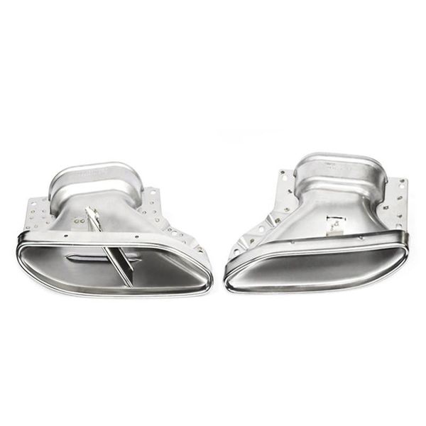 

motorcycle exhaust system 1 pair stainless steel pipe muffler tip 2021-2021 for m-ercedes b-enz s class s320 s350 s450 s500 s550 car accesso