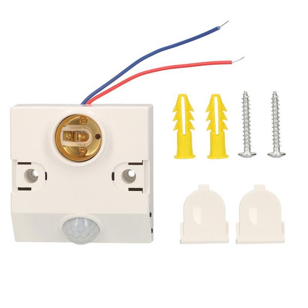 

smart home control pir motion sensor lampholder e27 live line zero wired activated led lamp base delay time body induction detector