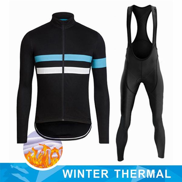 

racing sets cycling jersey set winter fleece white men's mountian bicycle clothes wear ropa ciclismo bike clothing long sleeve, Black;blue