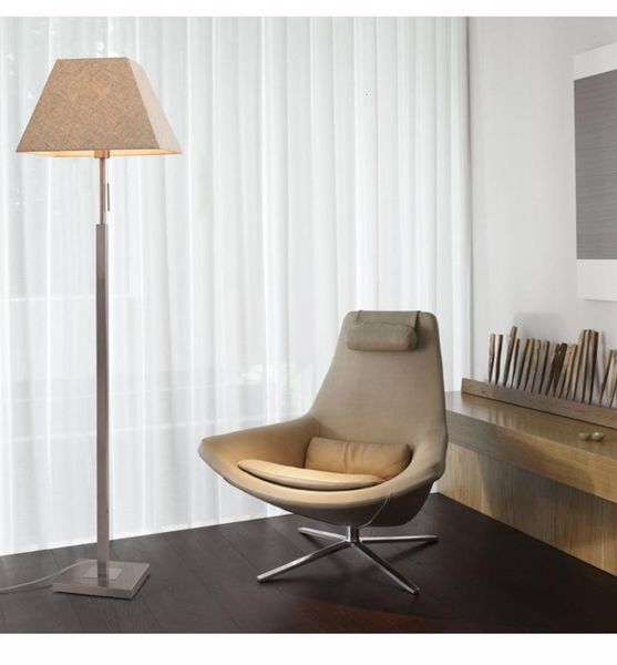 

2021 new european style fabric floor lamp bedside study lamparas de pie