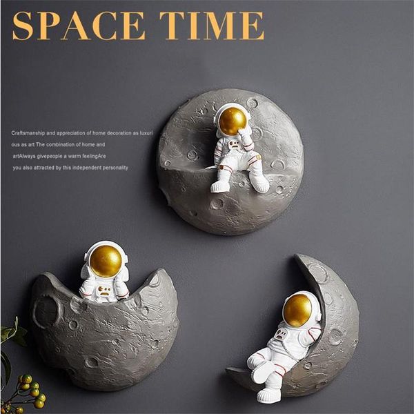 

[vip] nordic creative astronaut wall decoration mural living room bedroom 3d background wall home decorations accessories