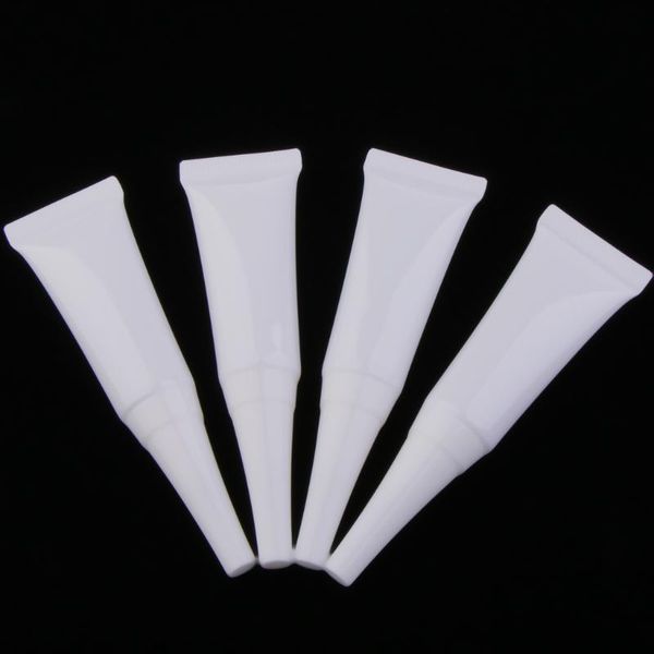 

4pcs 10ml empty cosmetic soft tubes eye cream serum shampoo squeeze bottles