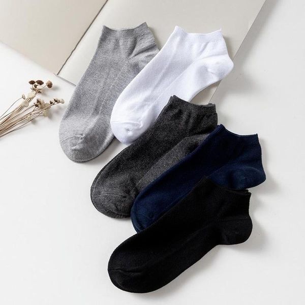 

men's socks clearance sale casual breathable summer invisible ankle solid color black white gray short for men male
