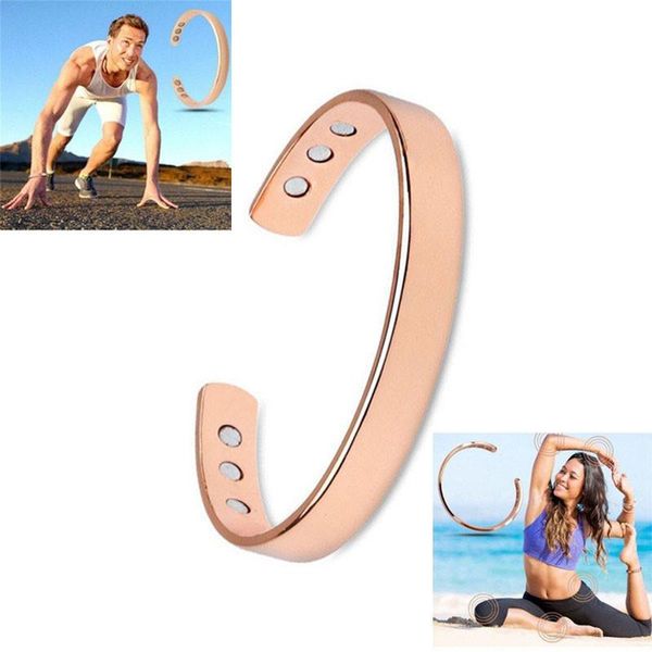 

bangle the original cuff 6 magnets men women bracelet arthritis adjustable, Black