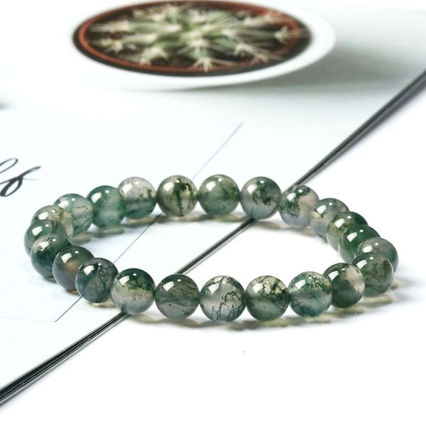 

strands ice grass agate bracelet in summer, Black