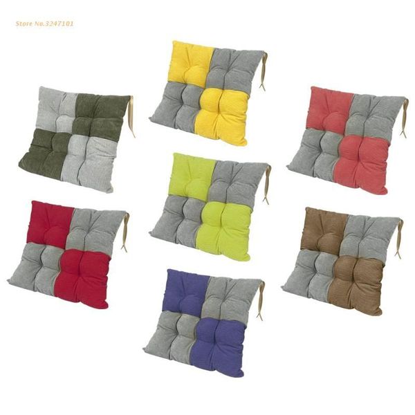 

cushion/decorative pillow b0kc 40x40cm square splicing thickened chair cushion home kitchen office patio seat pad non-slip dining stool
