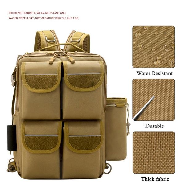 

fishing accessories eight bag tactical military backpack multifunctional camping rod reel lure box storage
